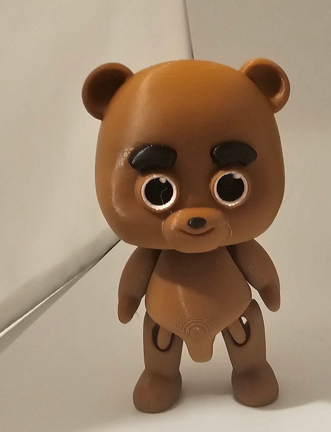 3D printed Happy/angry swivel headed bear