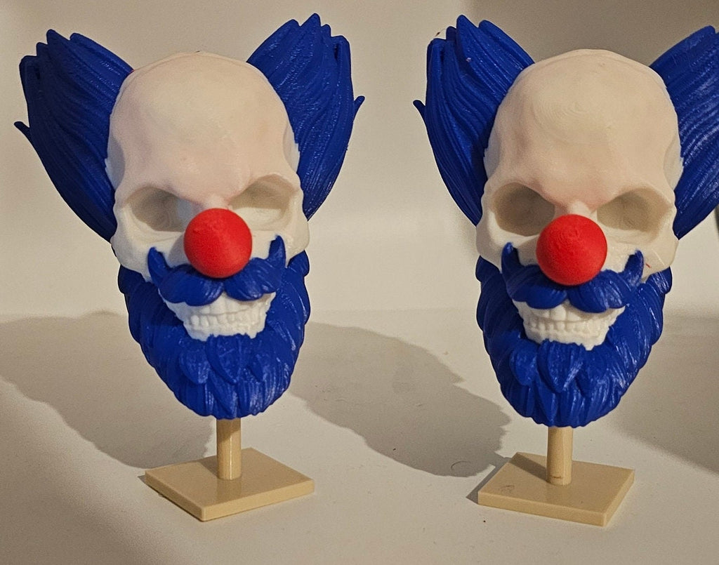 3D printed Colourful clown skeleton approx 4 inches