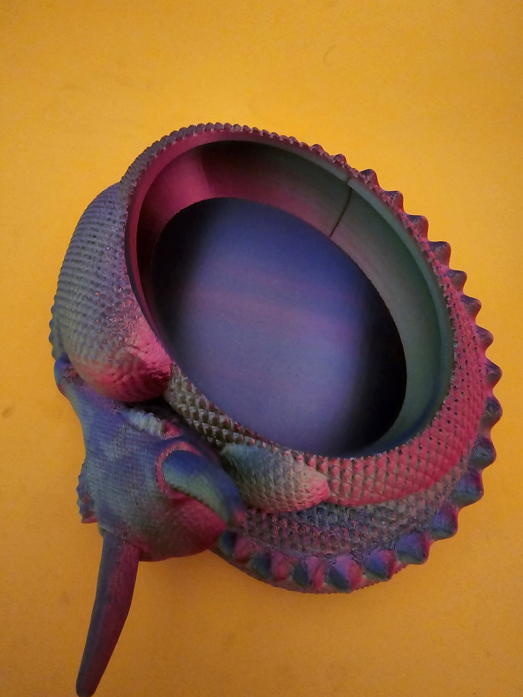 3D printed sleeping dragon bowl