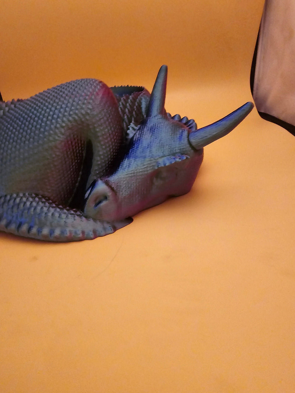 3D printed sleeping dragon bowl
