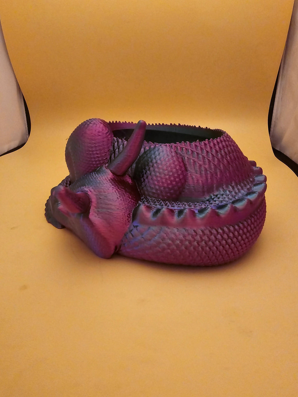 3D printed sleeping dragon bowl