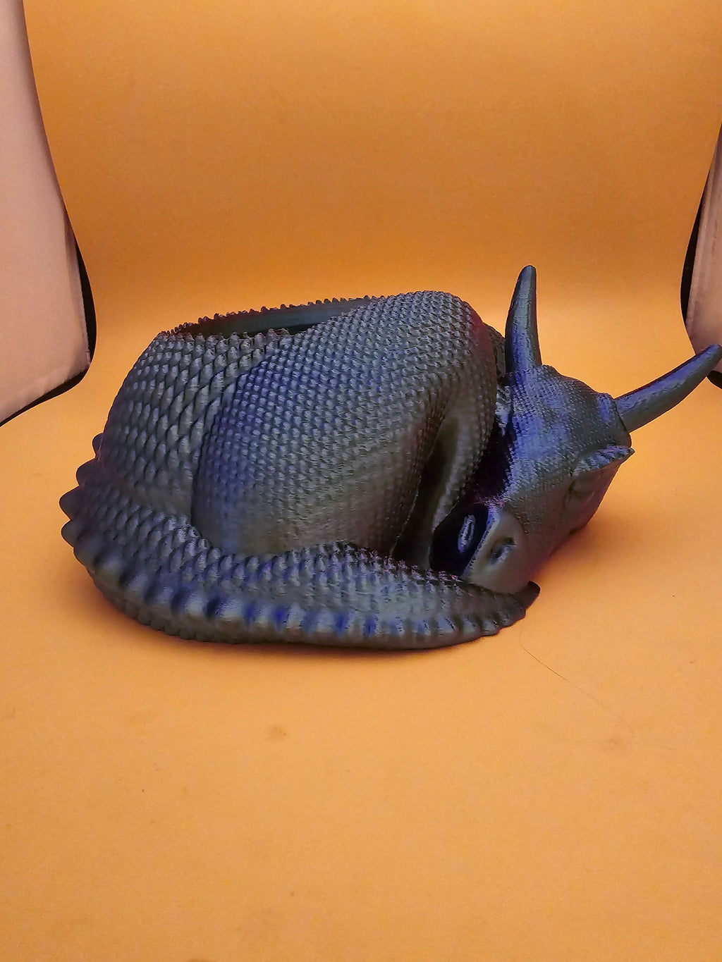 3D printed sleeping dragon bowl