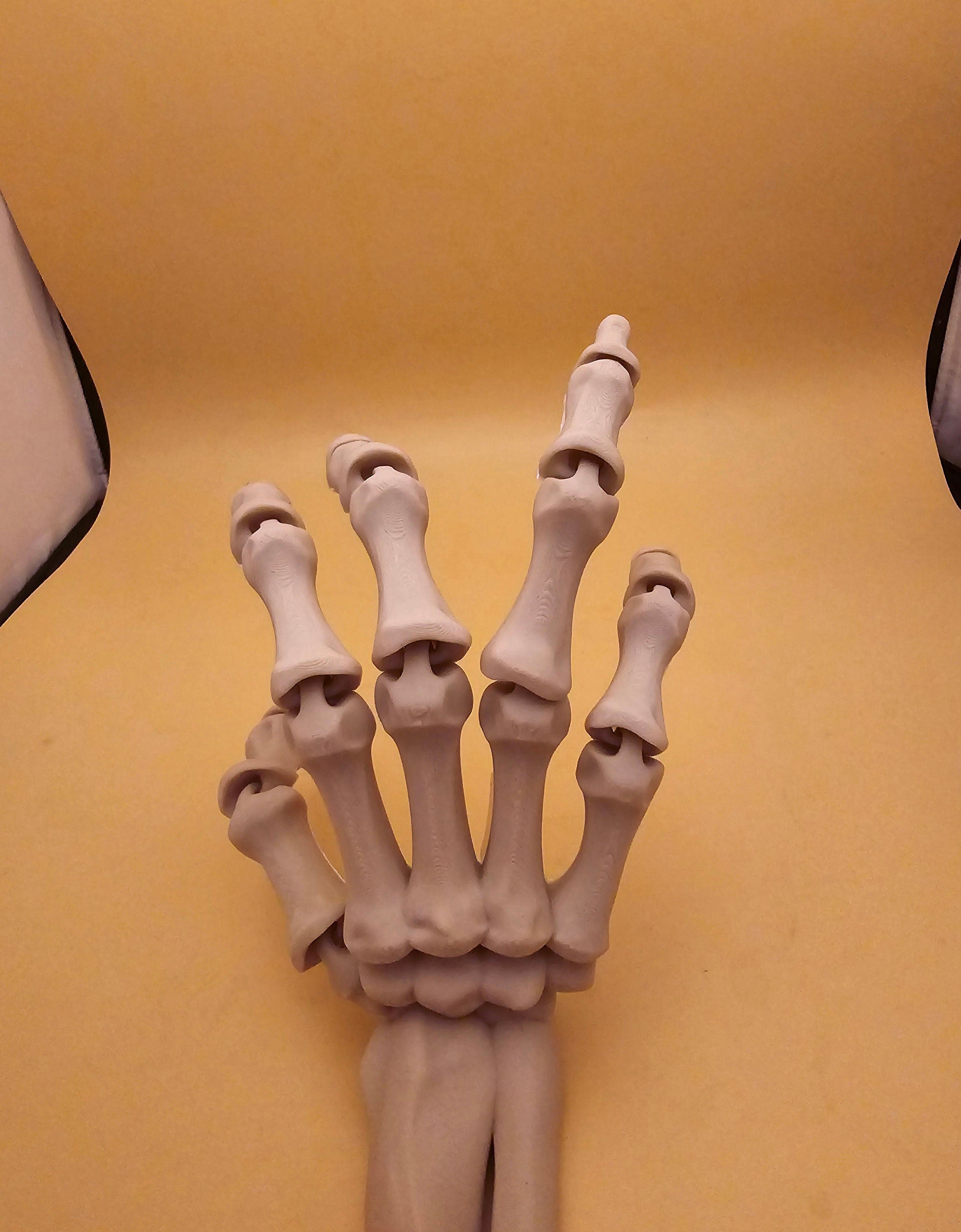 3D printed articulated skeleton hand