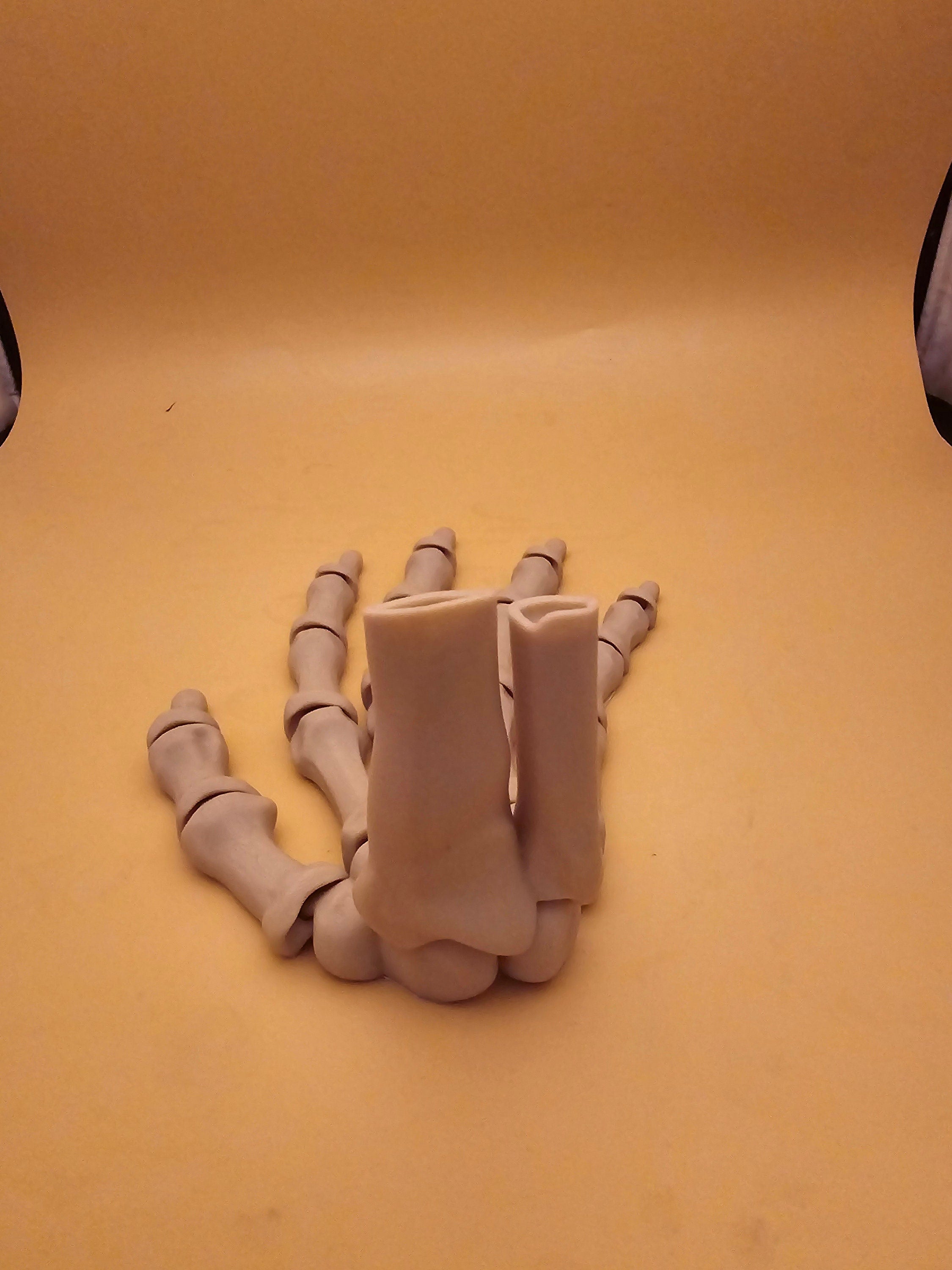 3D printed articulated skeleton hand