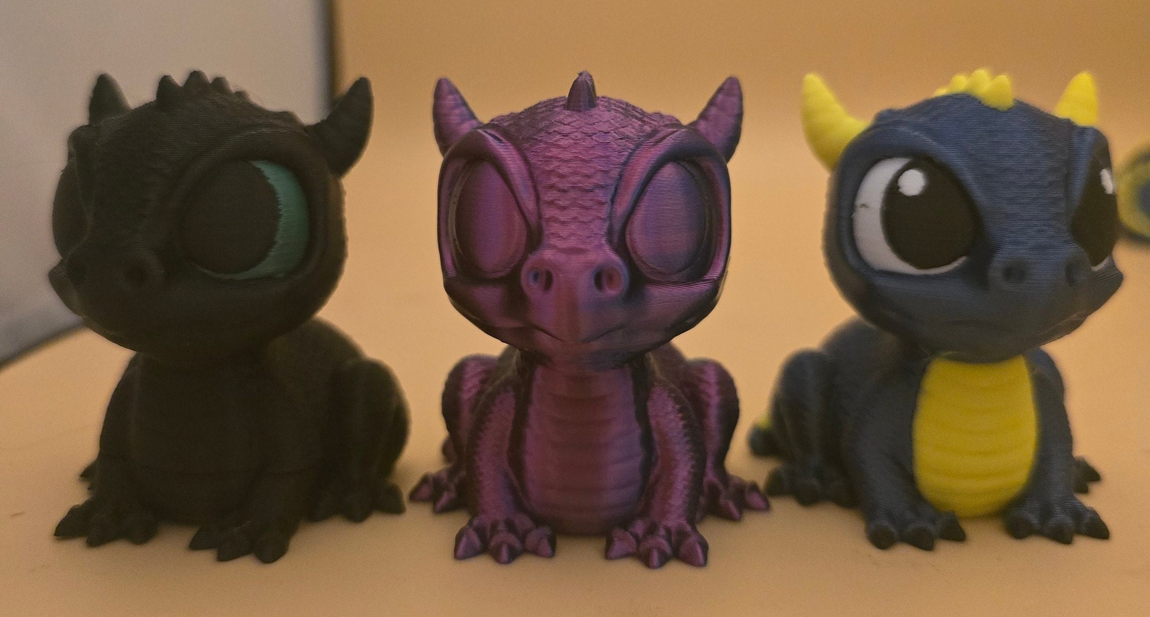 3D printed baby dragon figure