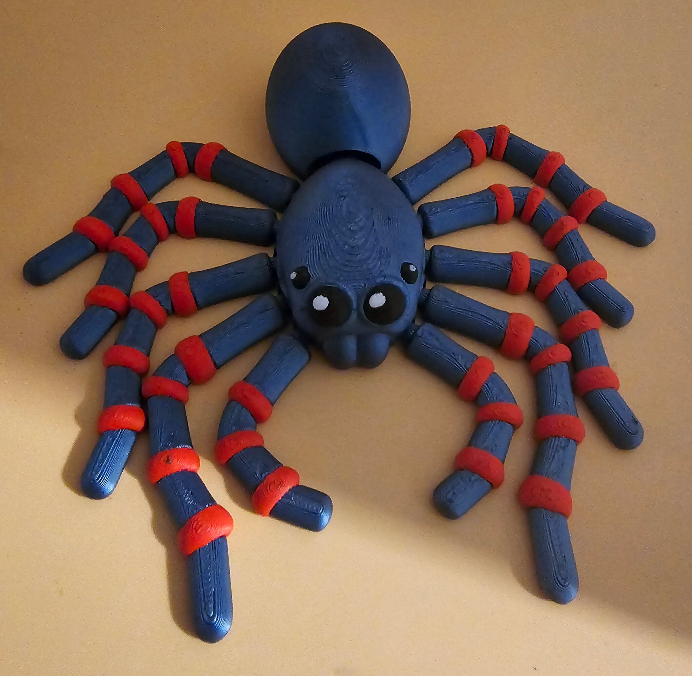 3D printed articulated tarantula posable