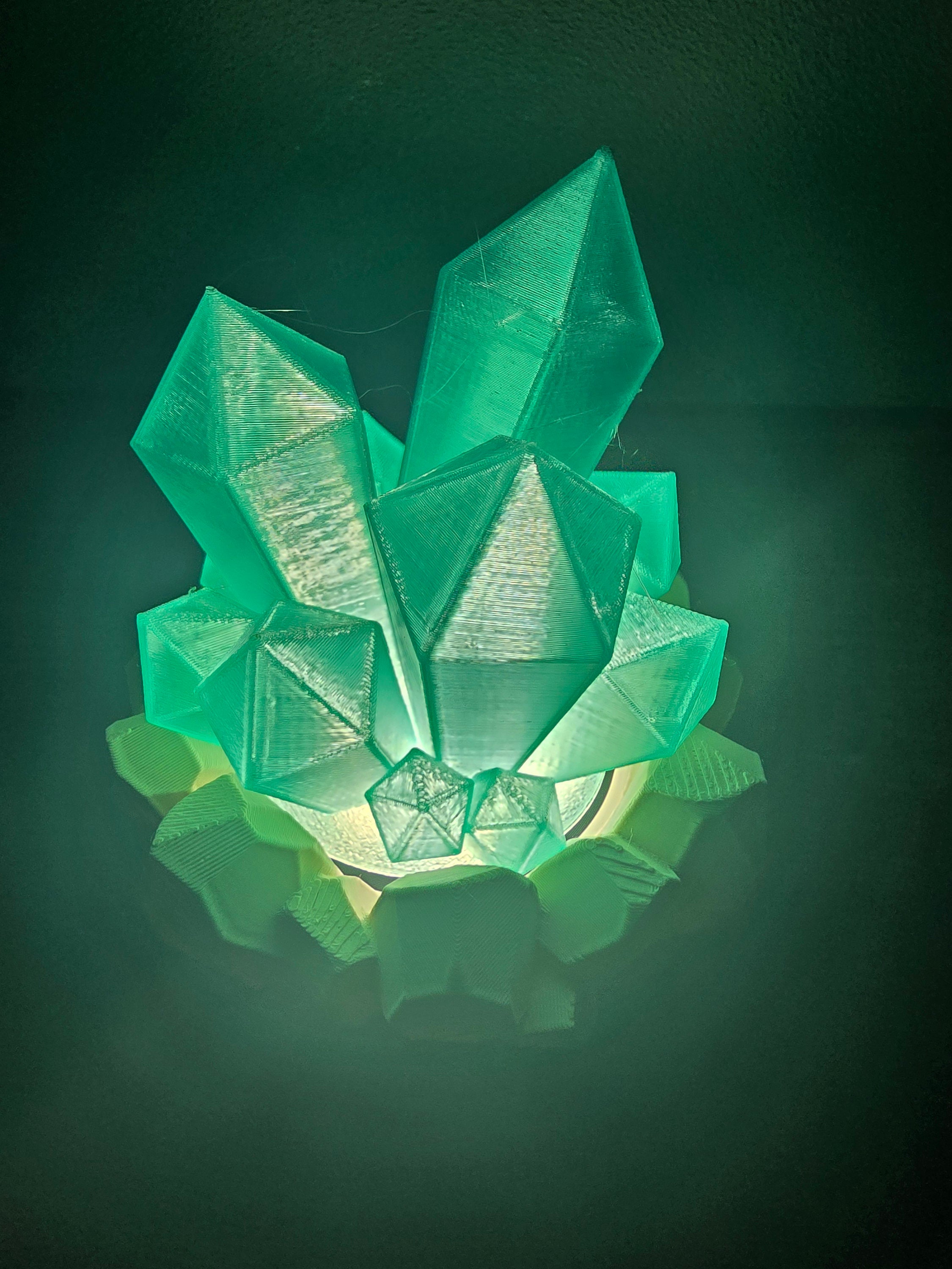 3D printed crystal lamp