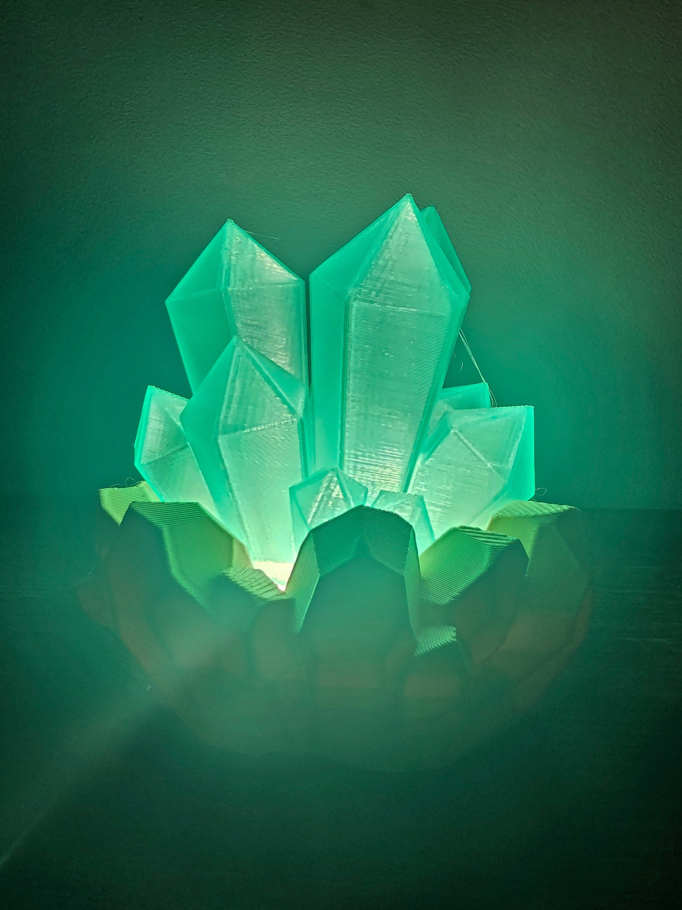 3D printed crystal lamp