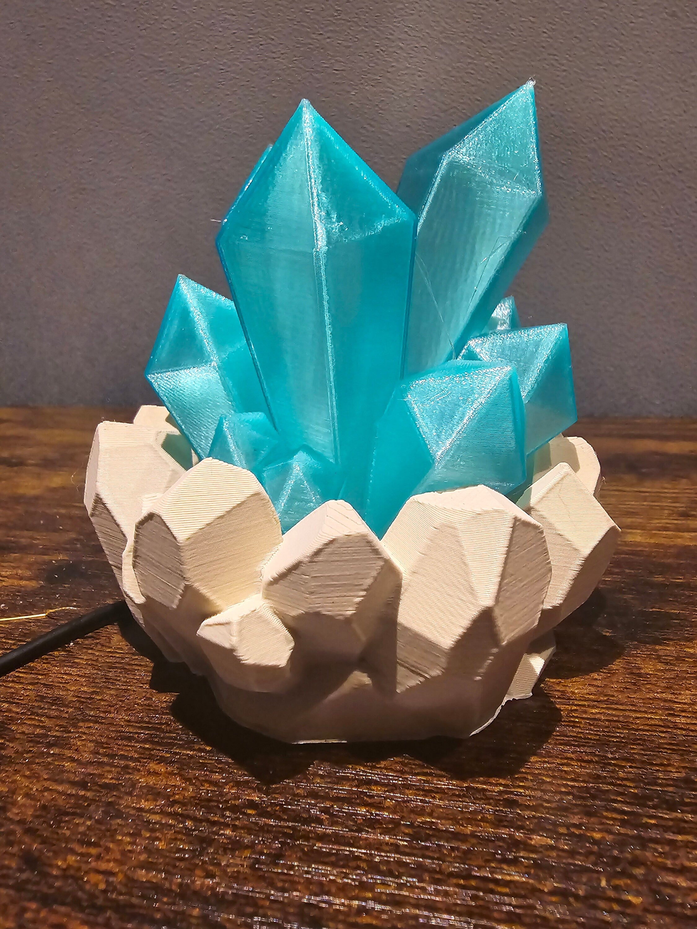 3D printed crystal lamp