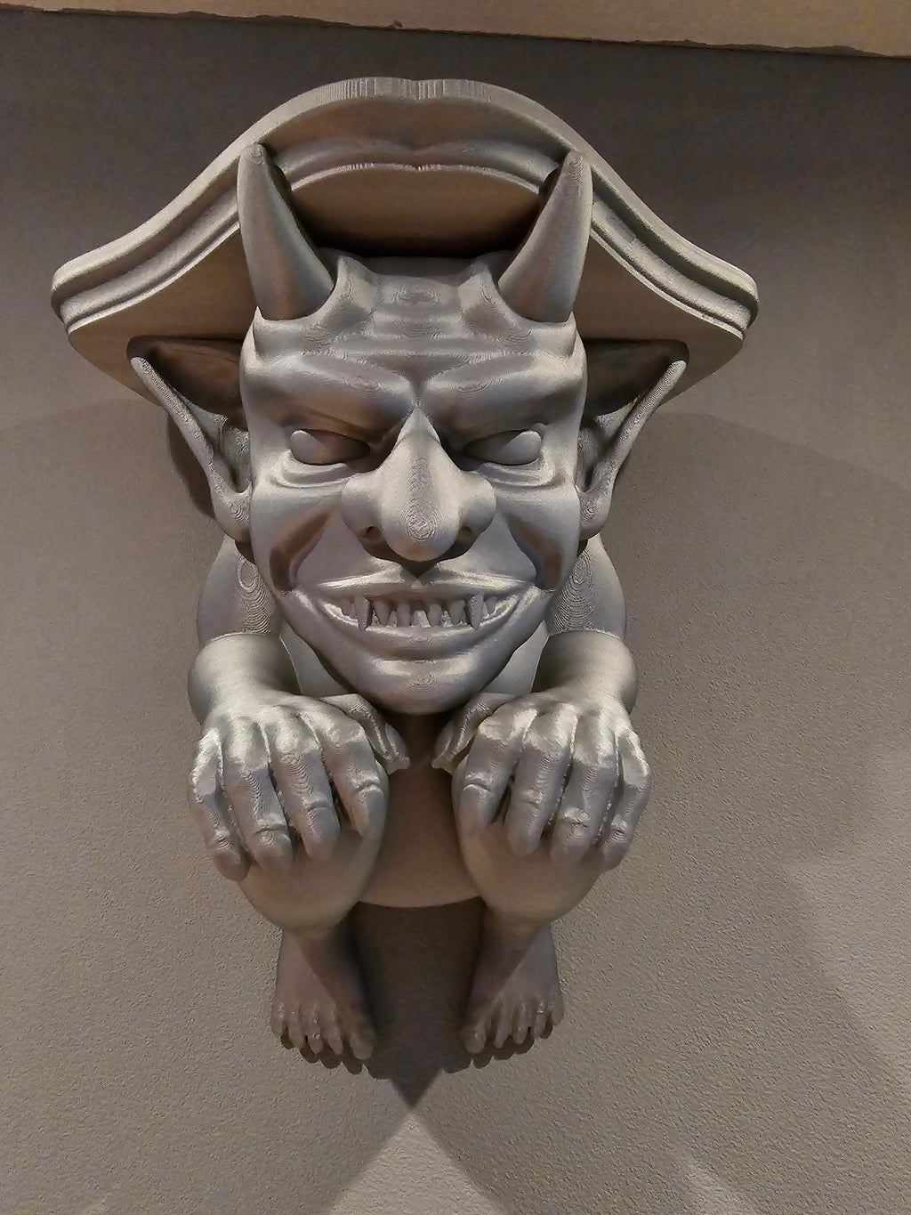 3D printed gargoyle shelf seasonal decor