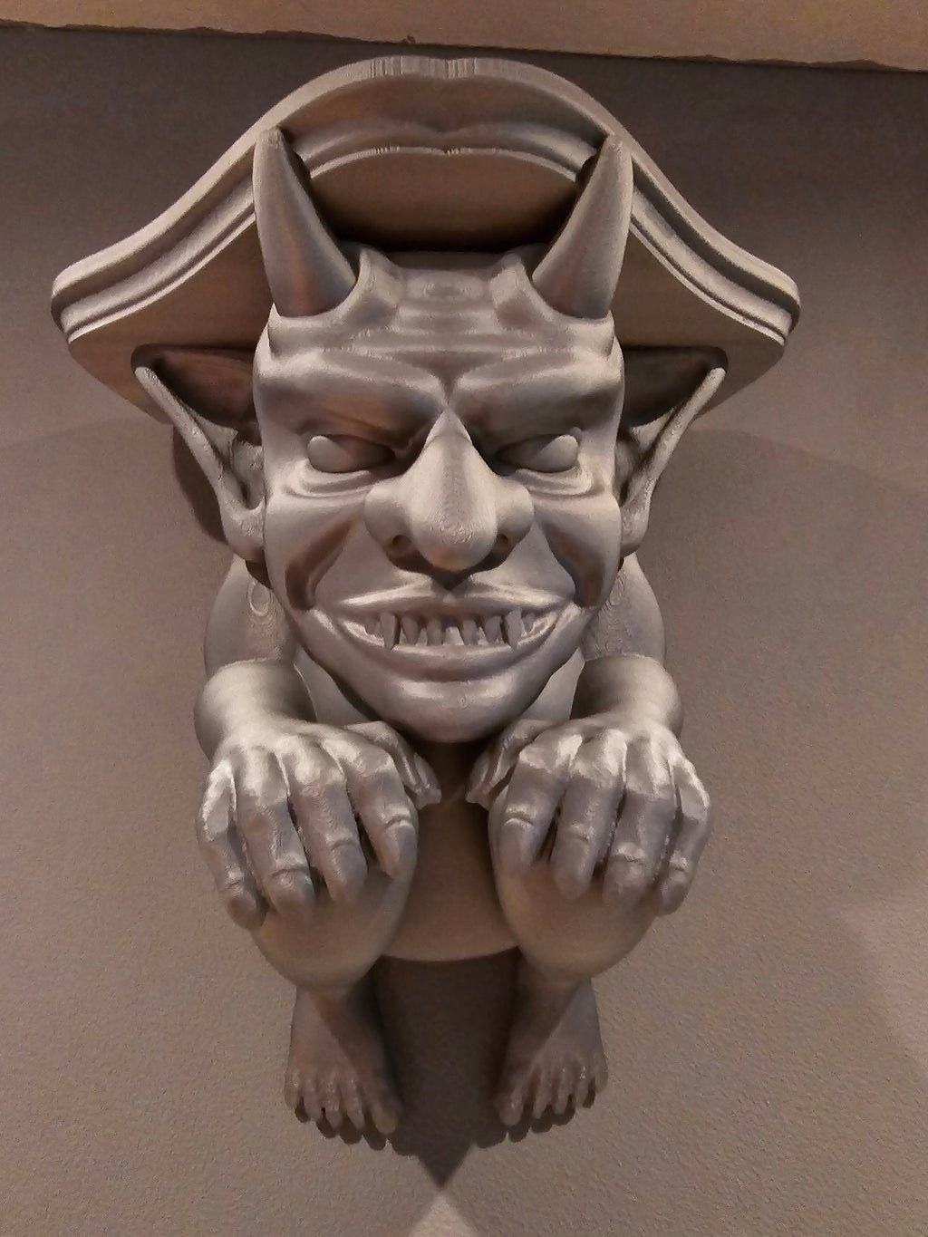 3D printed gargoyle shelf seasonal decor