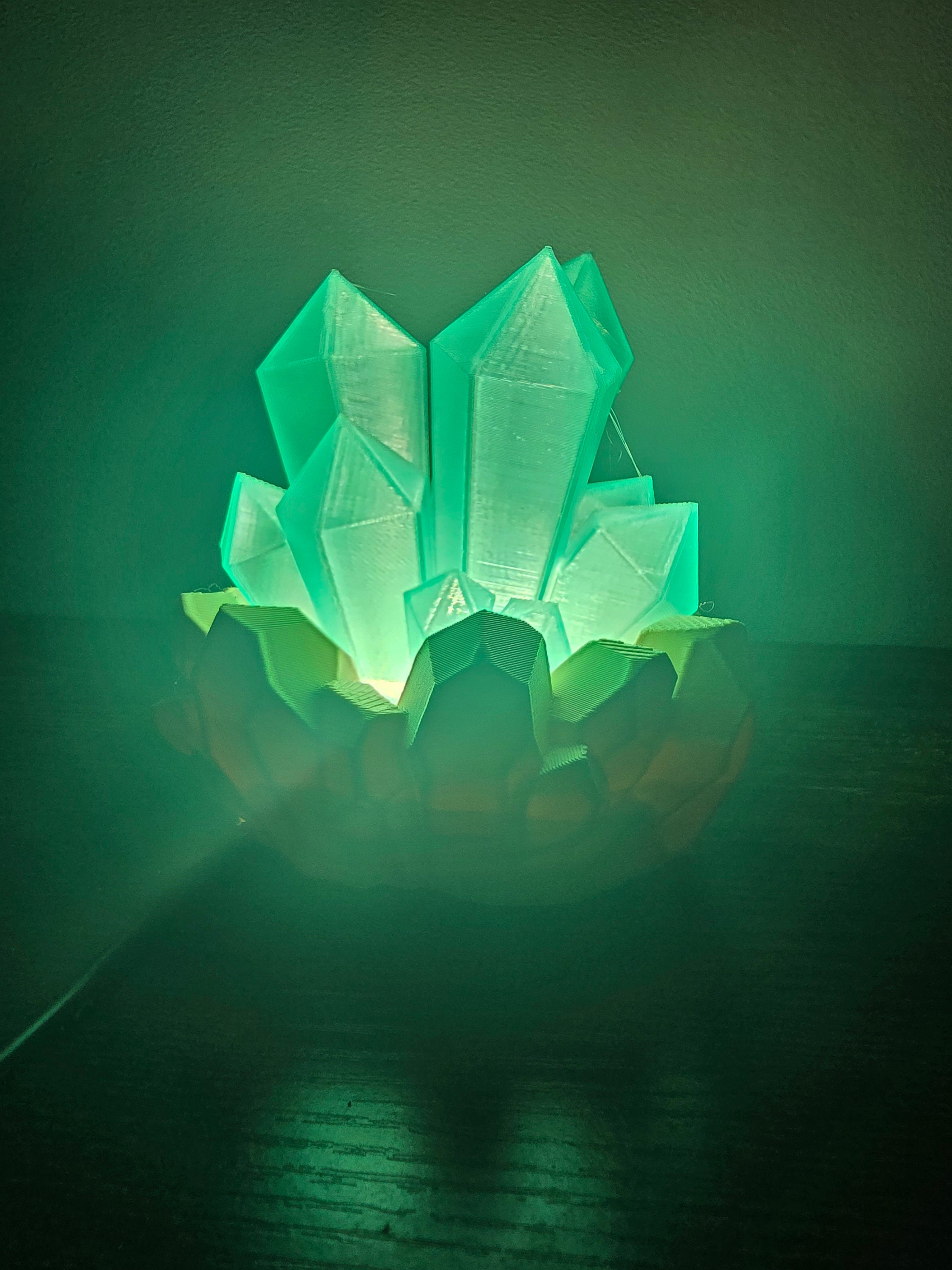 3D printed crystal lamp