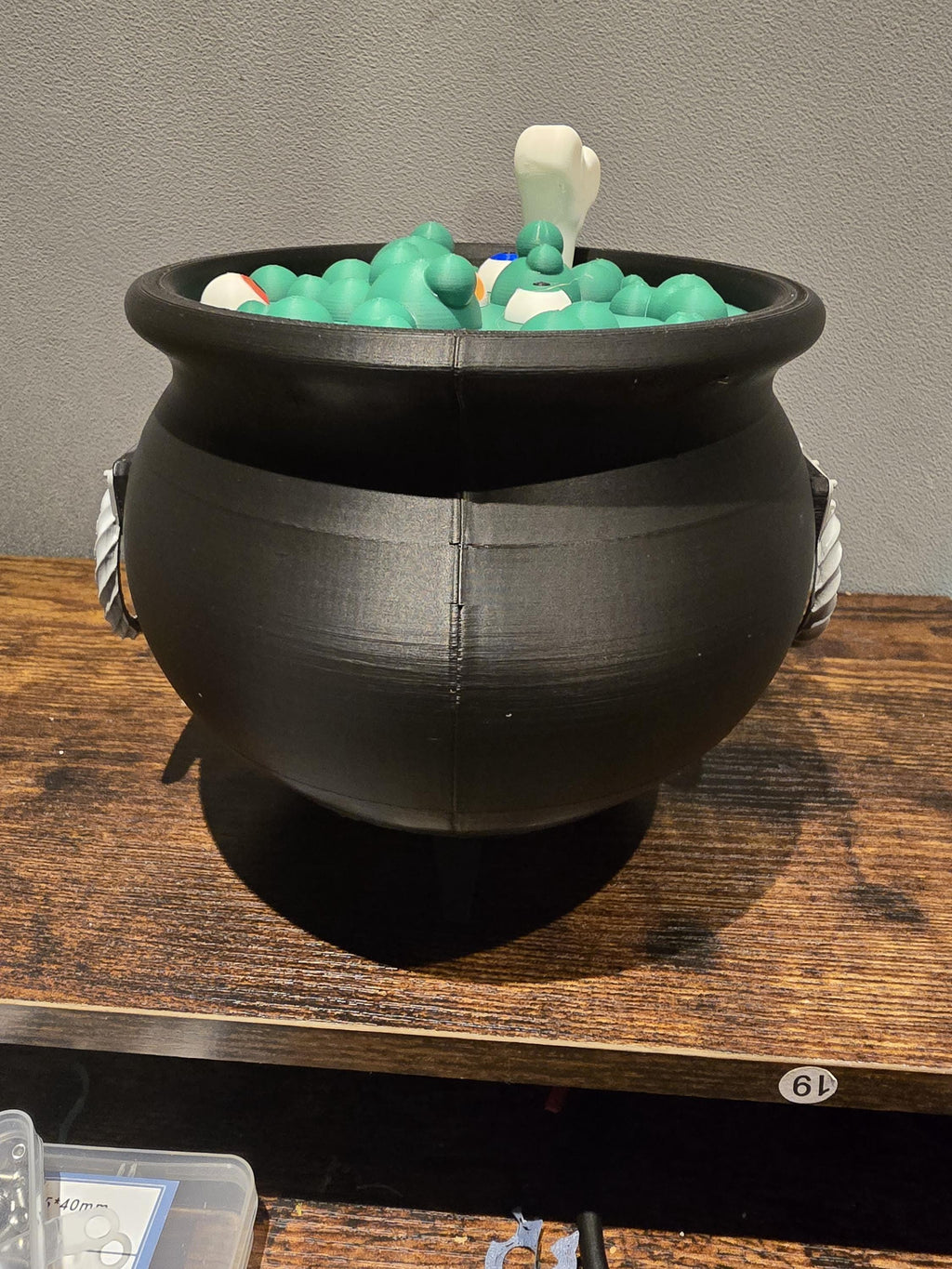 halloween trick or treat cauldron bowl 3D printed