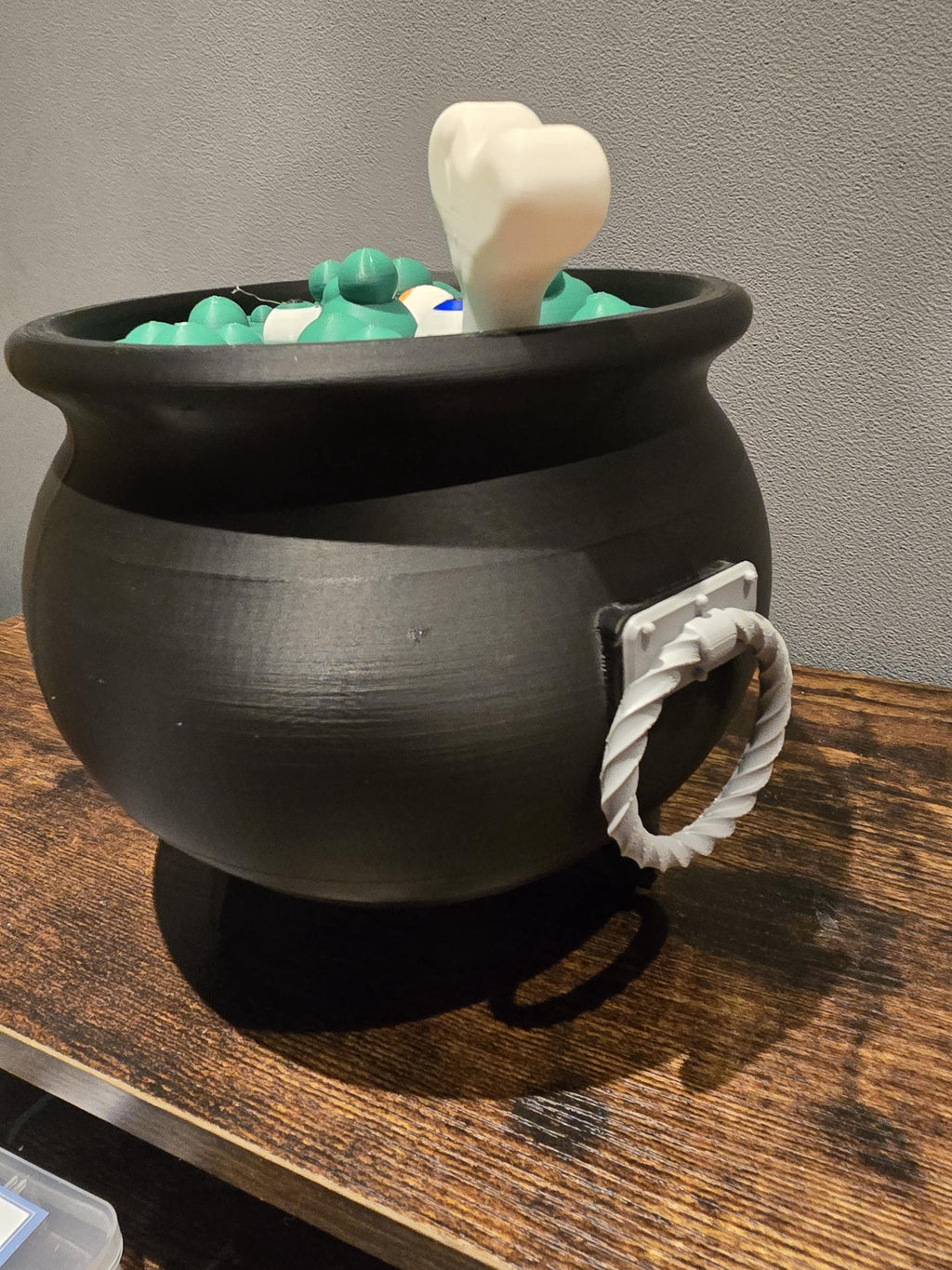 halloween trick or treat cauldron bowl 3D printed