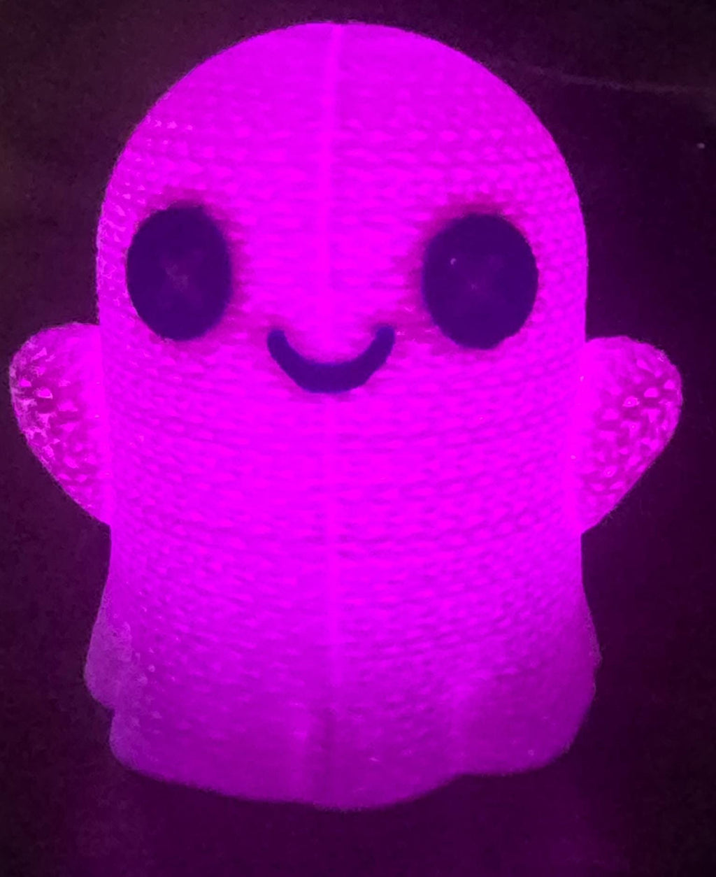 crochet style ghost figure 3inch light up halloween decor