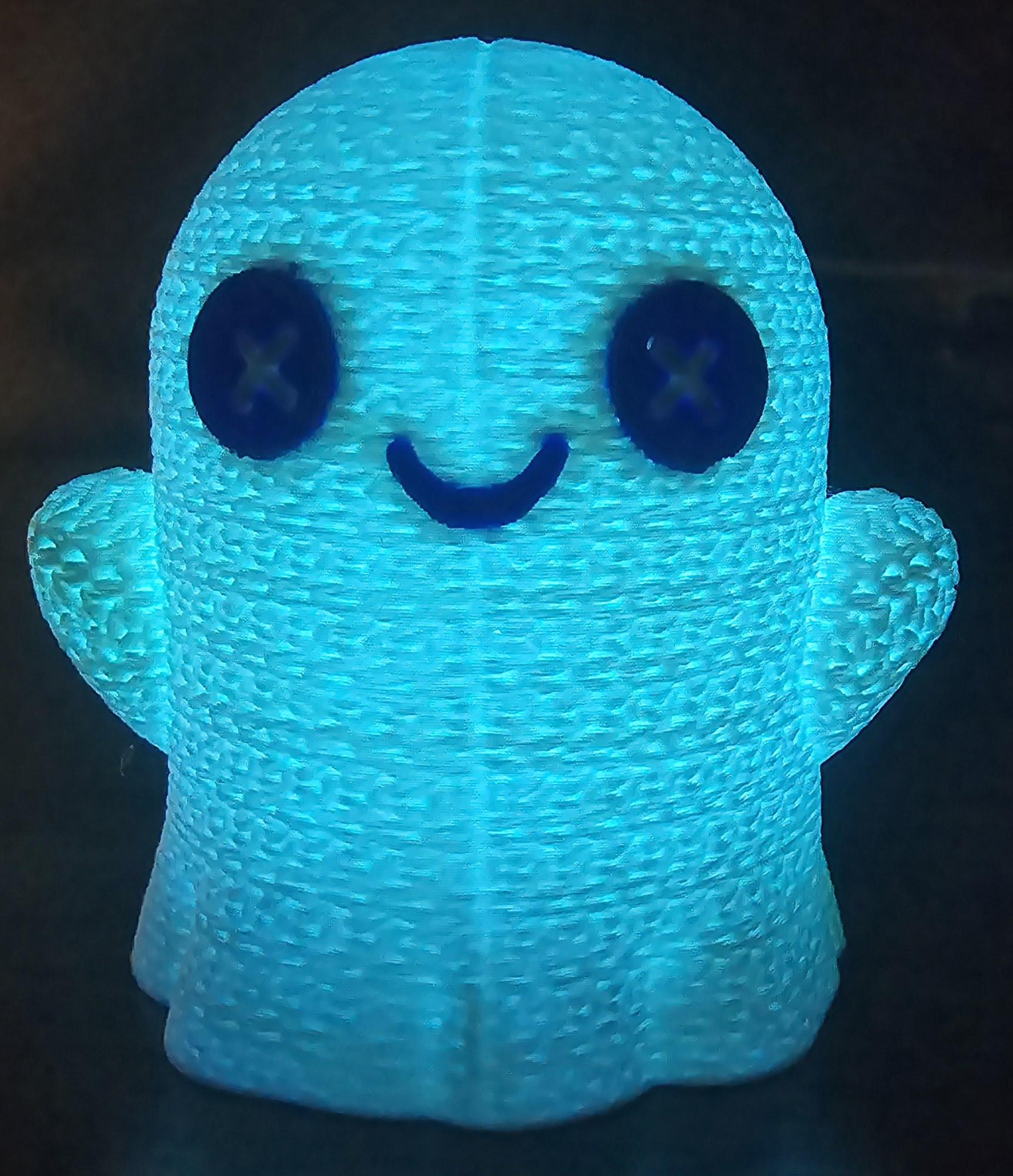 crochet style ghost figure 3inch light up halloween decor