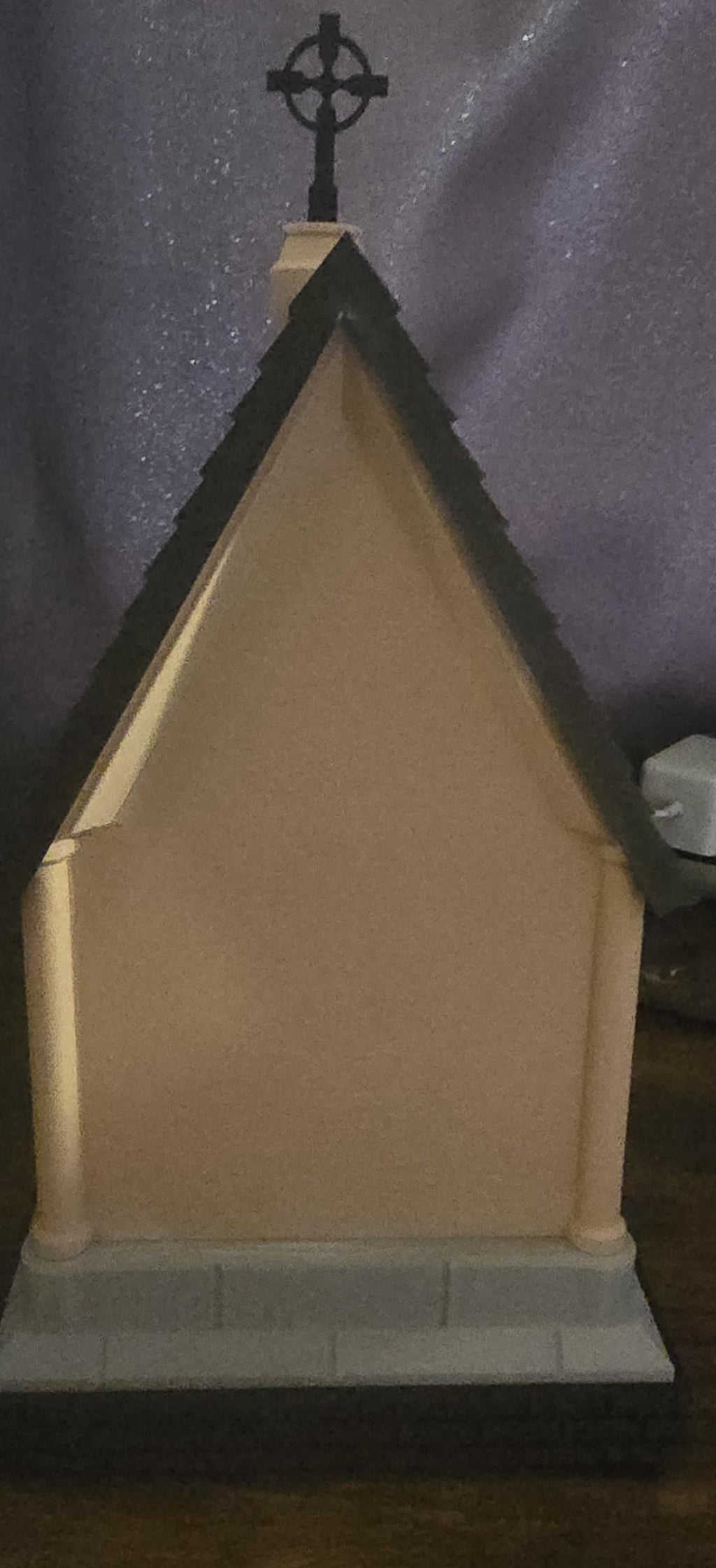 chapel themed birdhouse 3D printed
