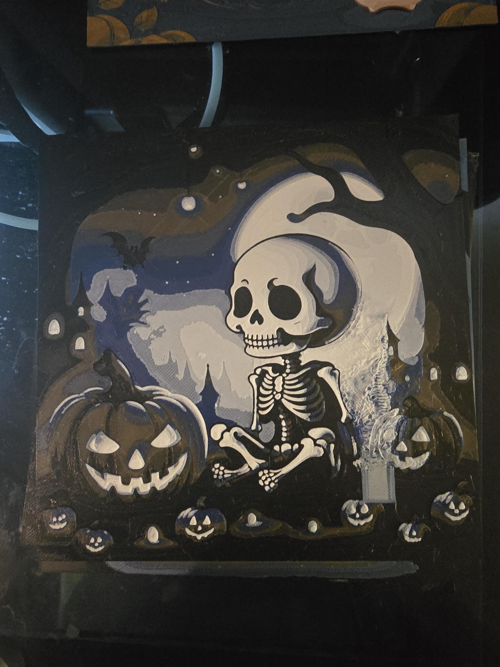 halloween countdown scene with changeable background