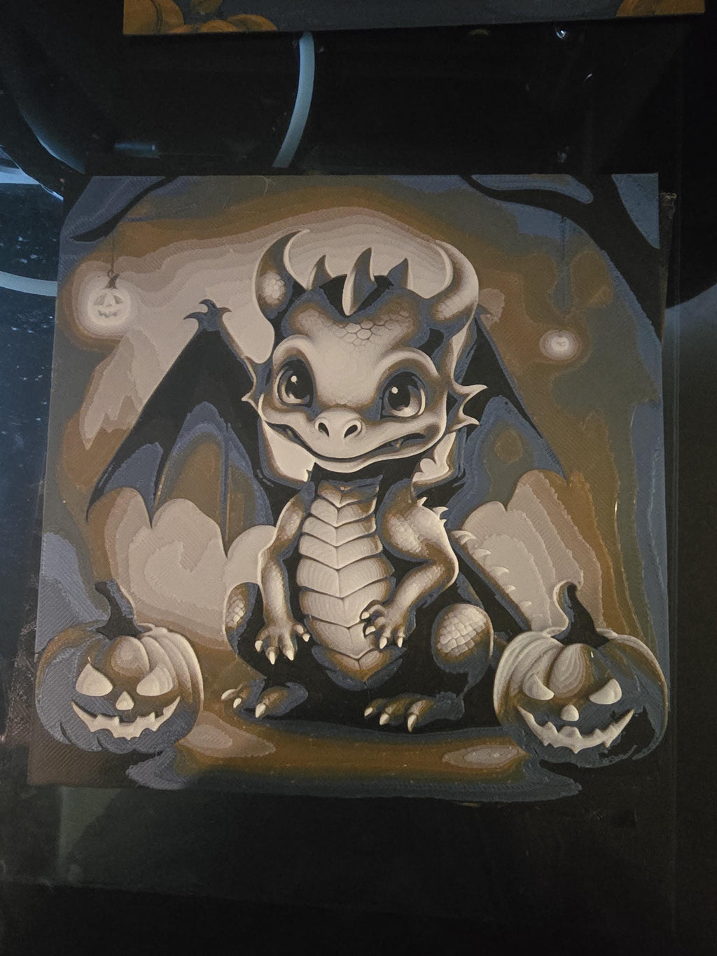halloween countdown scene with changeable background