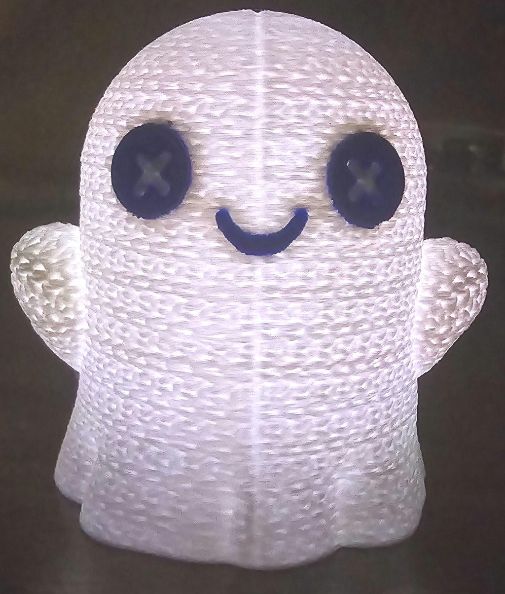 crochet style ghost figure 3inch light up halloween decor