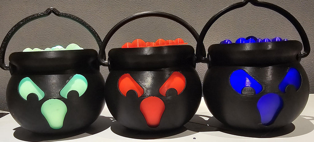 tea light cauldron halloween decor