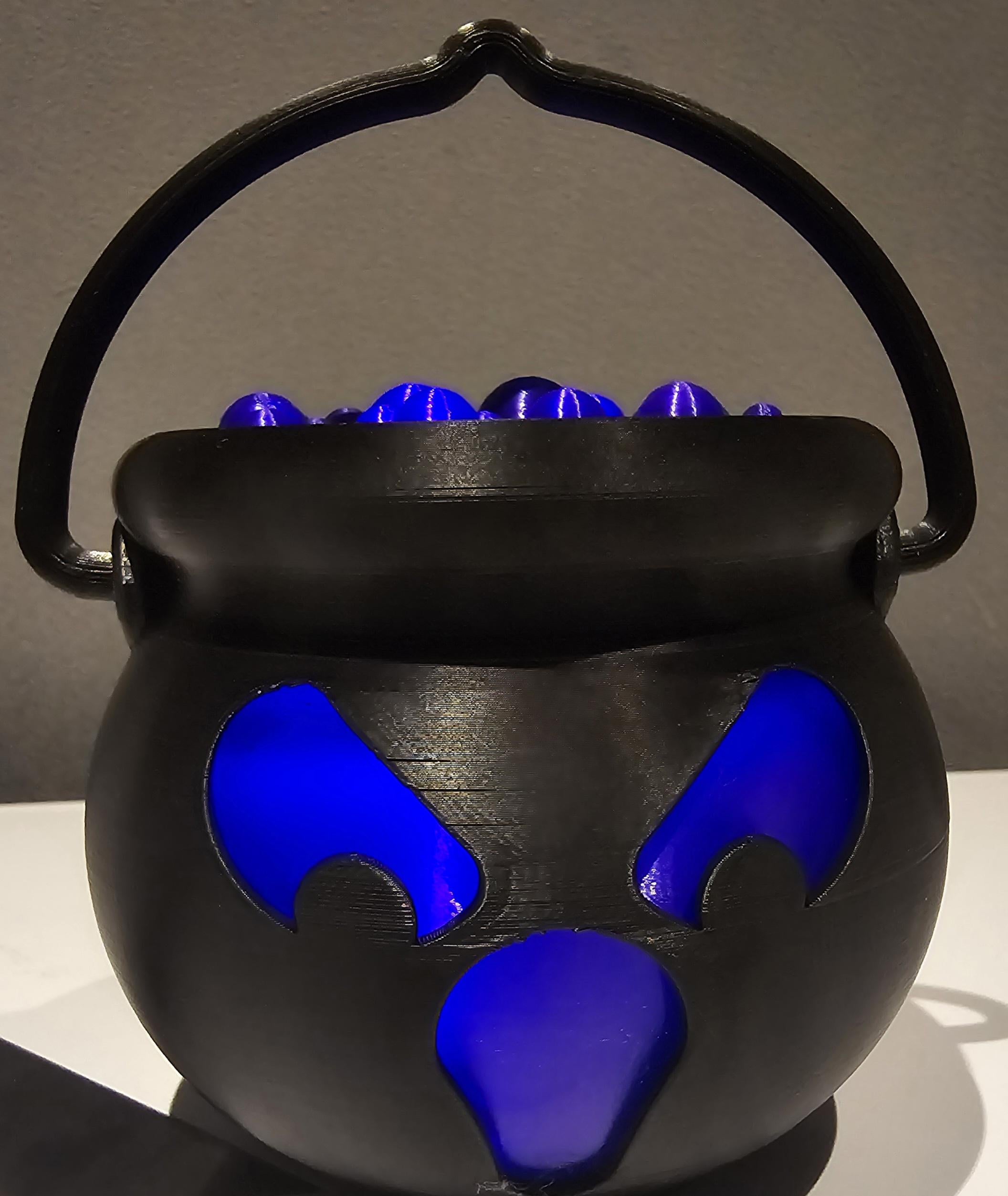tea light cauldron halloween decor