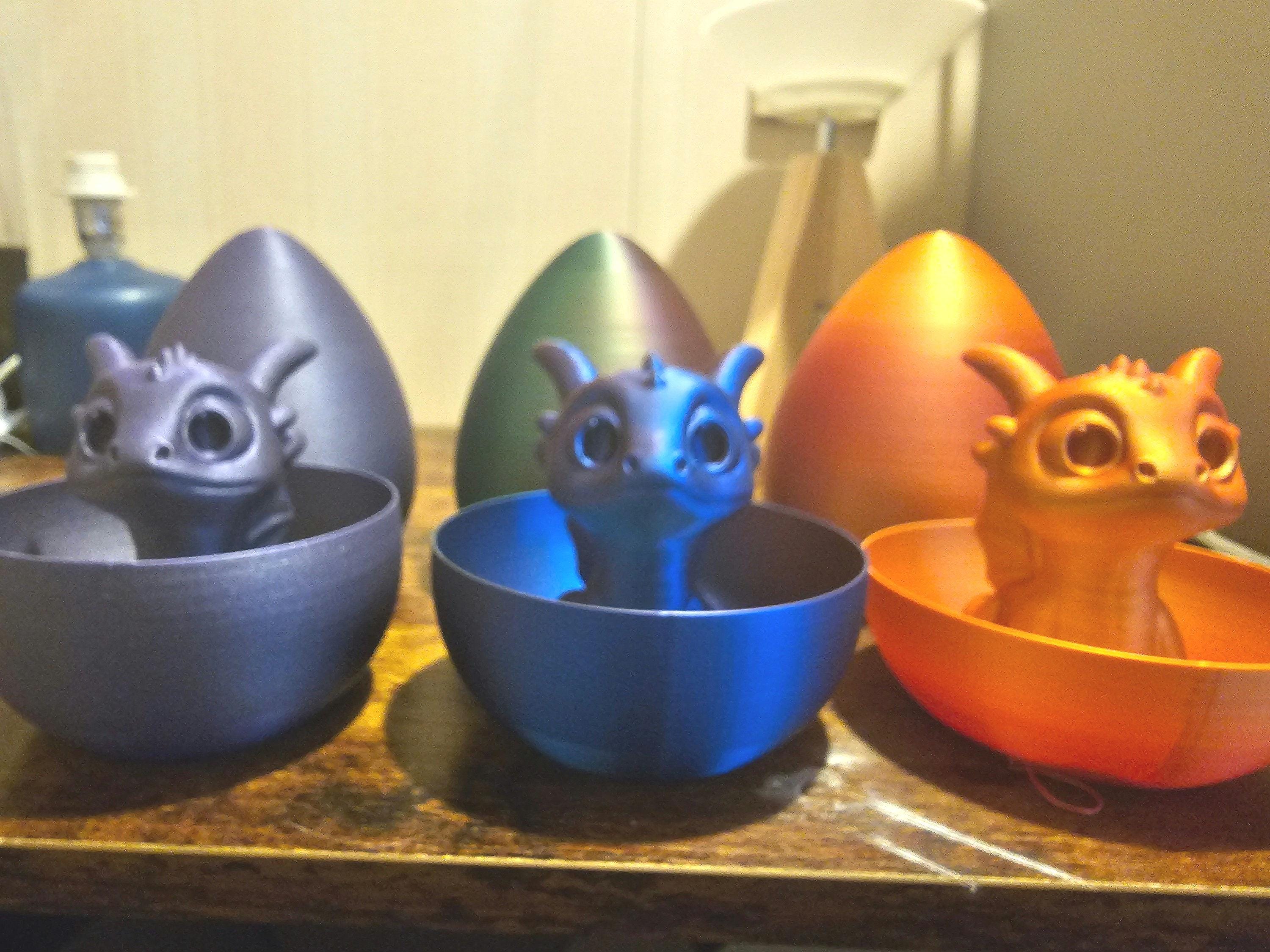 3D-printed baby dragon egg (2 eggs)