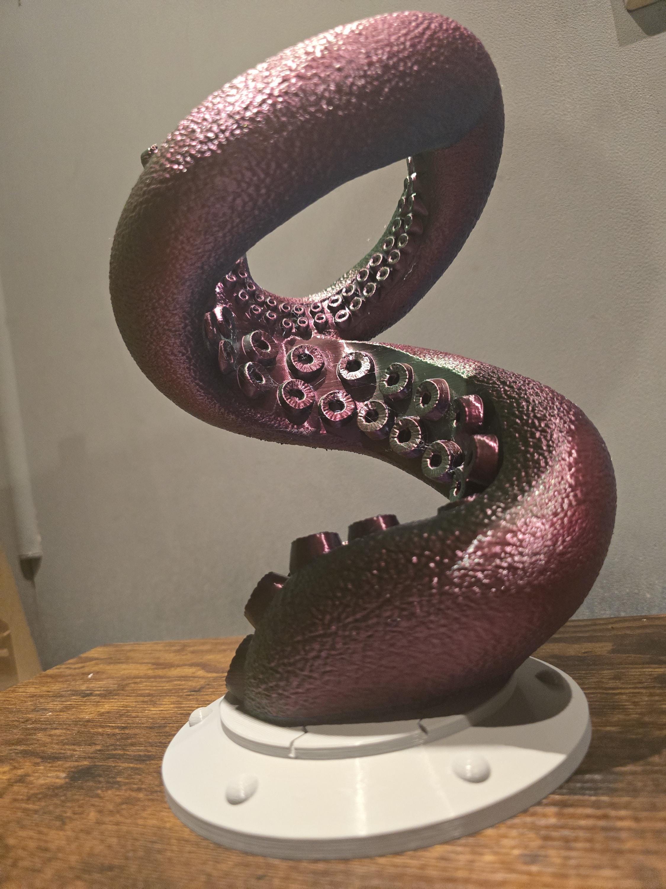 large octopus tentacle bottle holder 3D printed