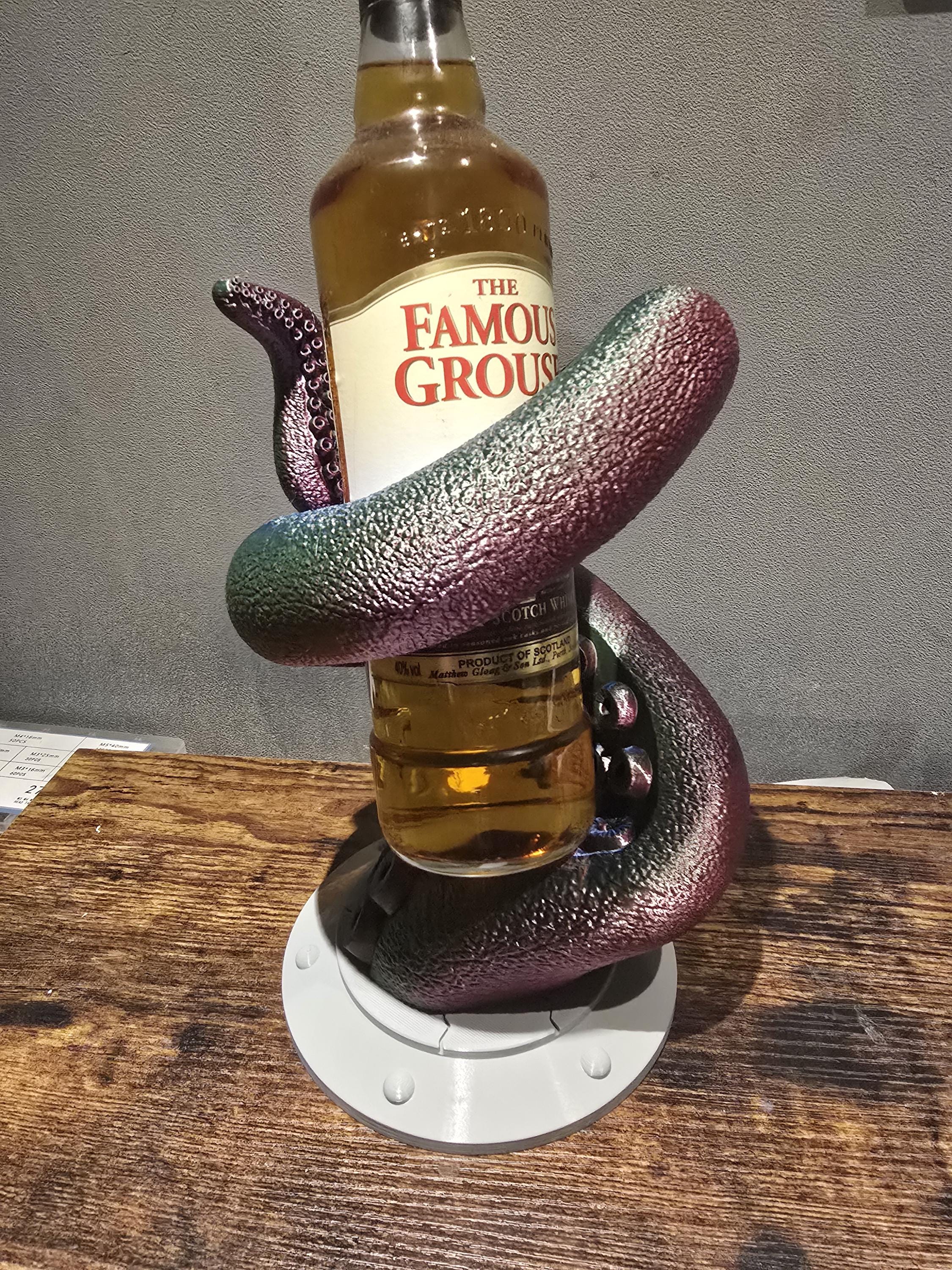 large octopus tentacle bottle holder 3D printed