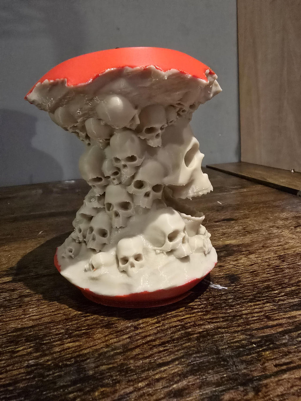 3D Printed Apple with Skulls