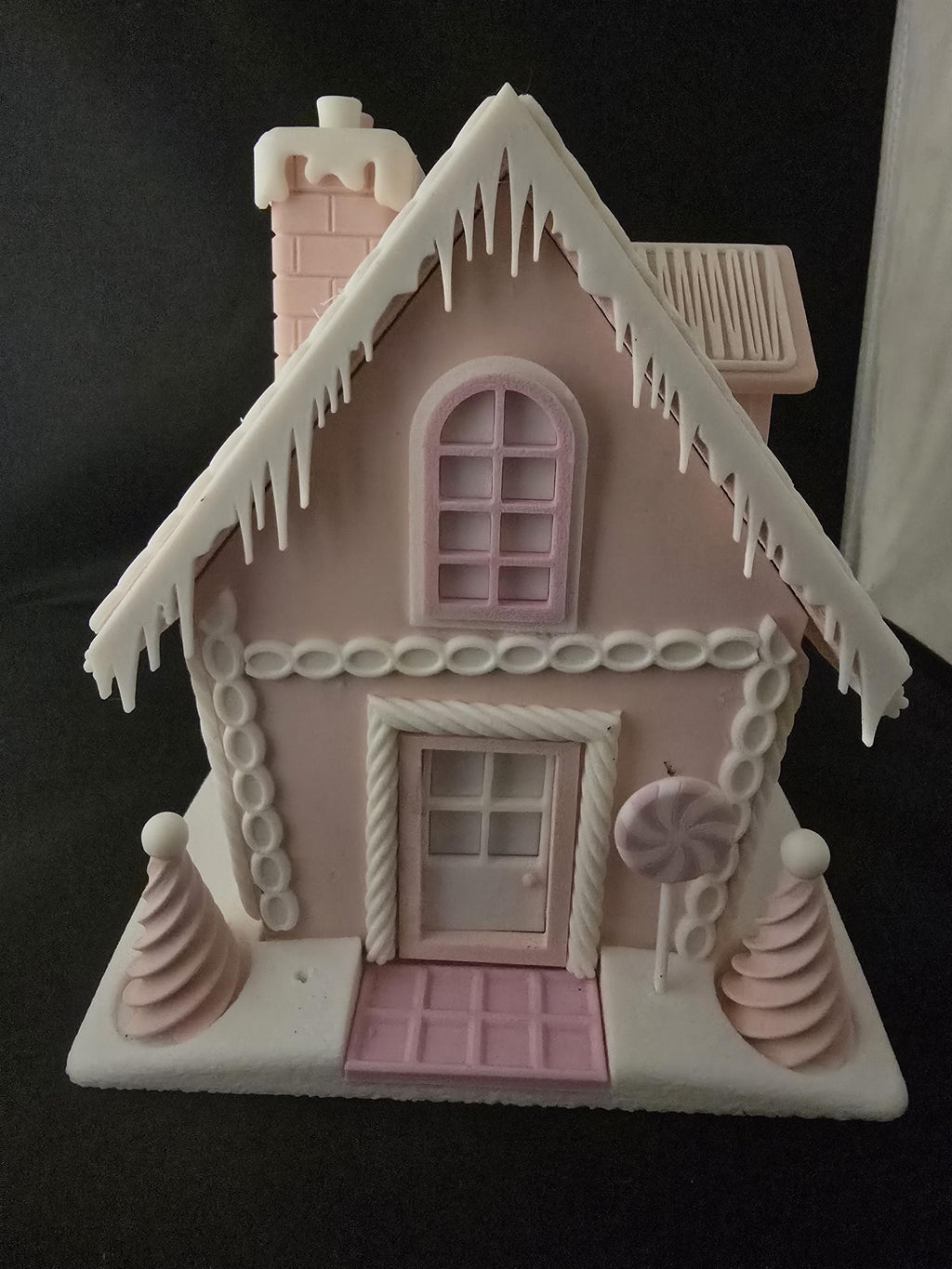 3D Printed Gingerbread House Candy Bowl, Light Up Christmas Decor