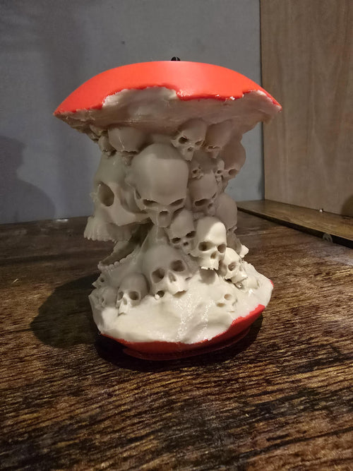 3D Printed Apple with Skulls