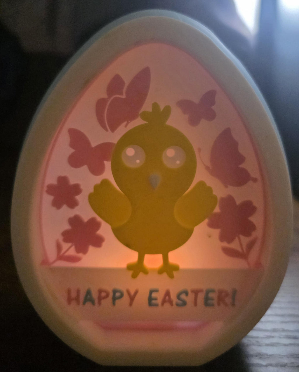 Easter light up eggs Just over 4inches colours can be customised  pack of 2