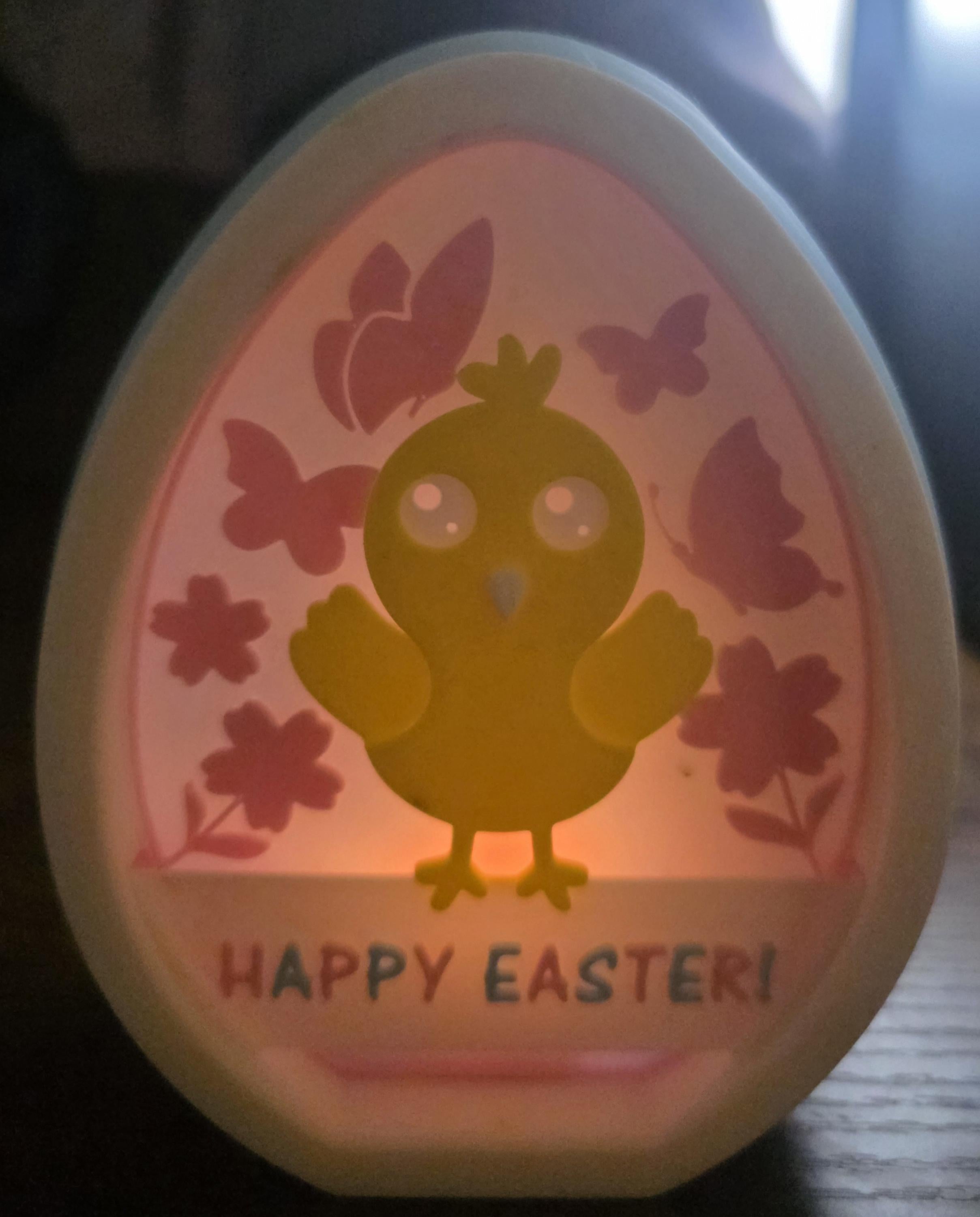 Easter light up eggs Just over 4inches colours can be customised  pack of 2
