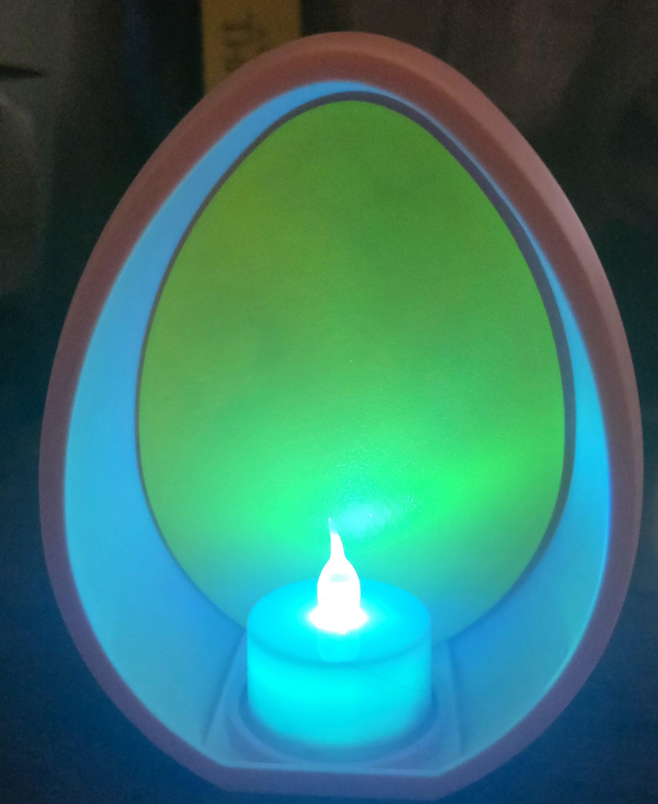 Easter light up eggs Just over 4inches colours can be customised  pack of 2