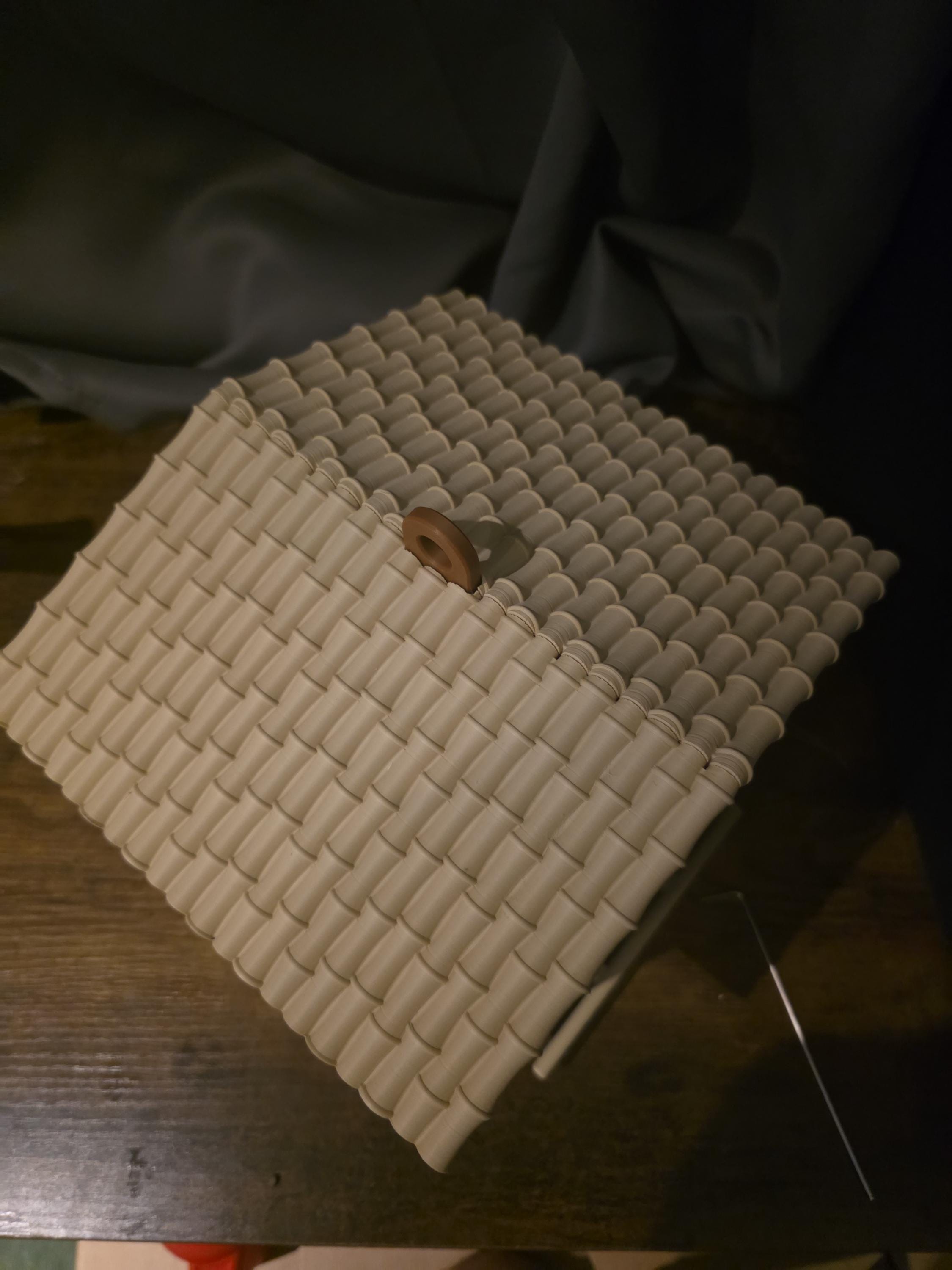 Hanging 3D printed Tiki bar themed birdhouse feeder