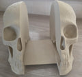 3D printed skull bookends