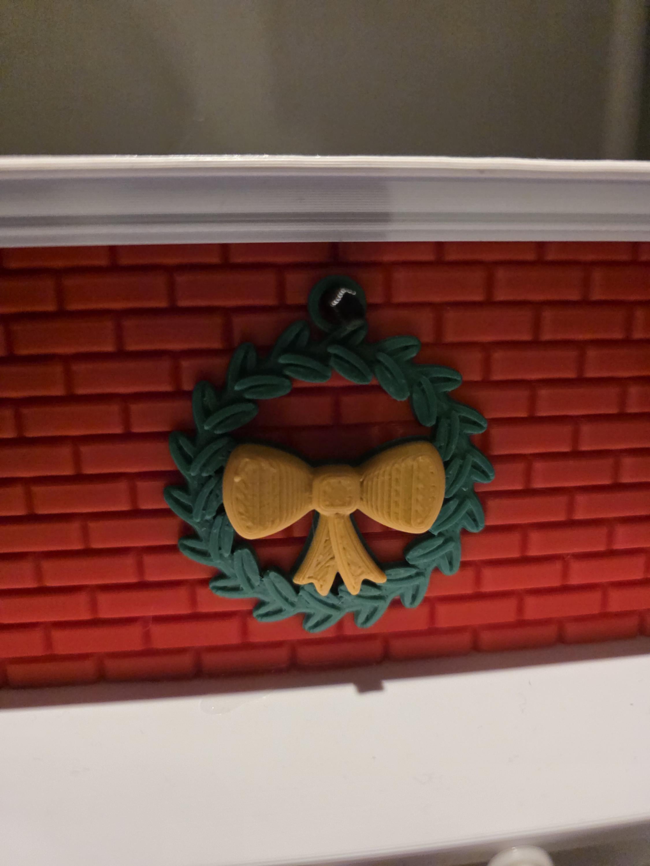 3D Printed Christmas Fireplace Scene with Flickering Tea Light