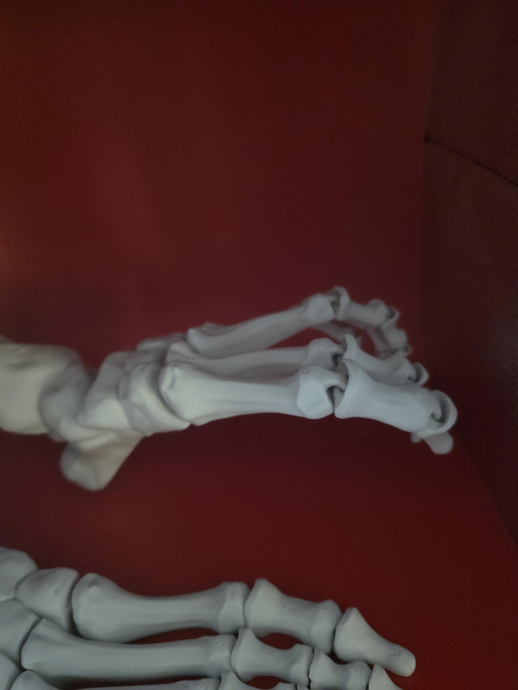 3D printed Large realistic articulated skeleton foot seasonal decor