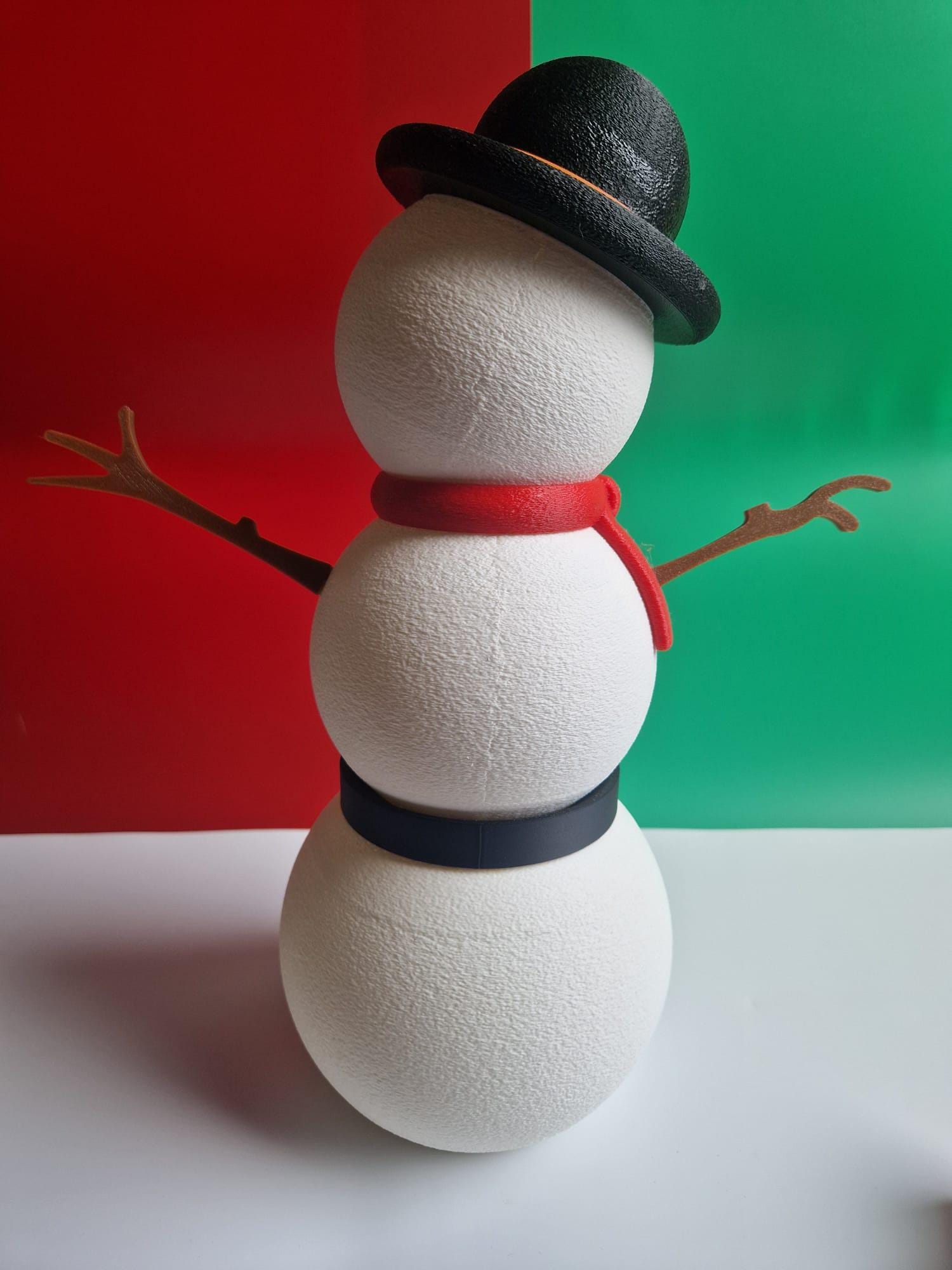 large snowman countdown figure with optional lamp function