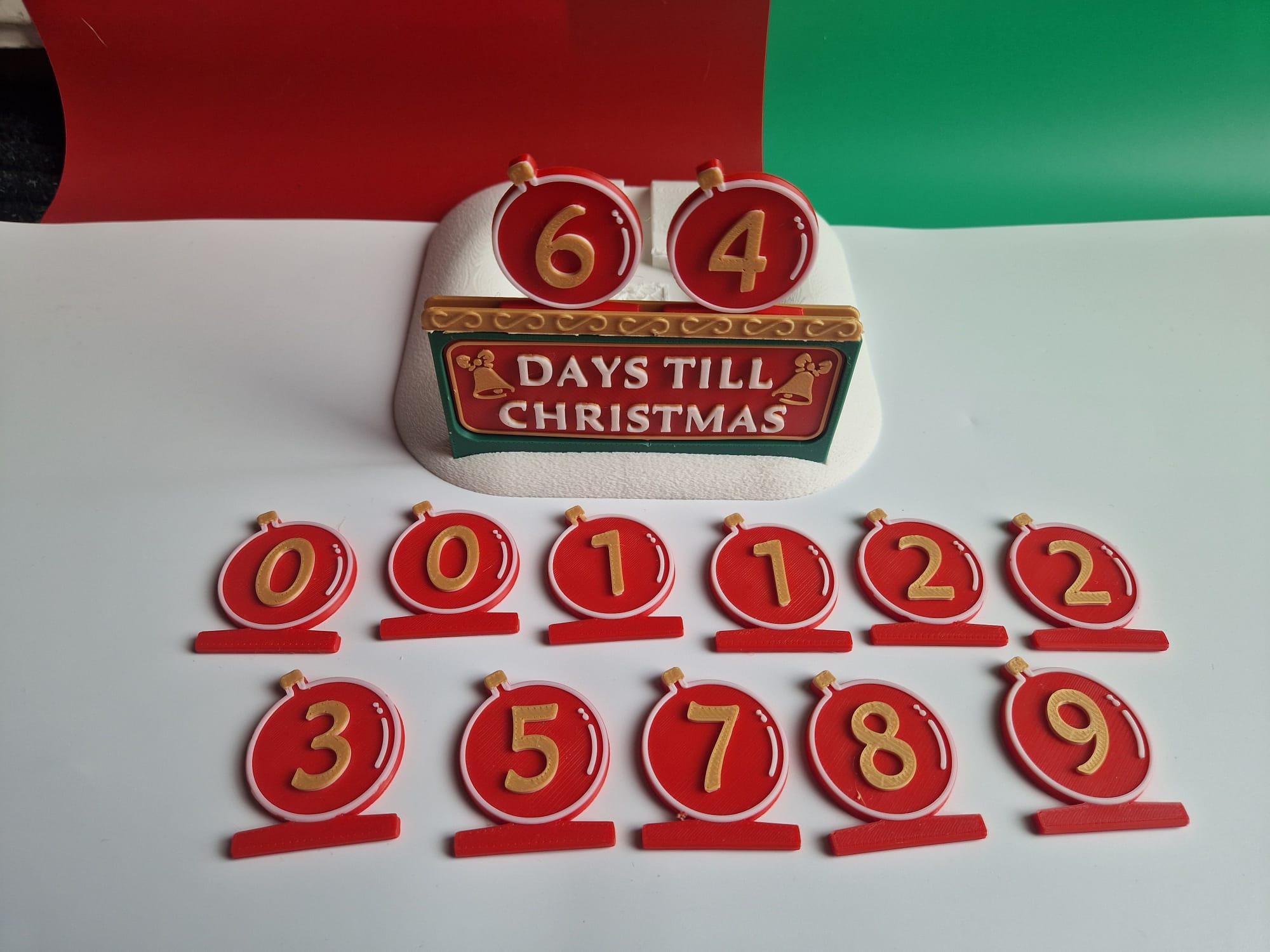 large snowman countdown figure with optional lamp function