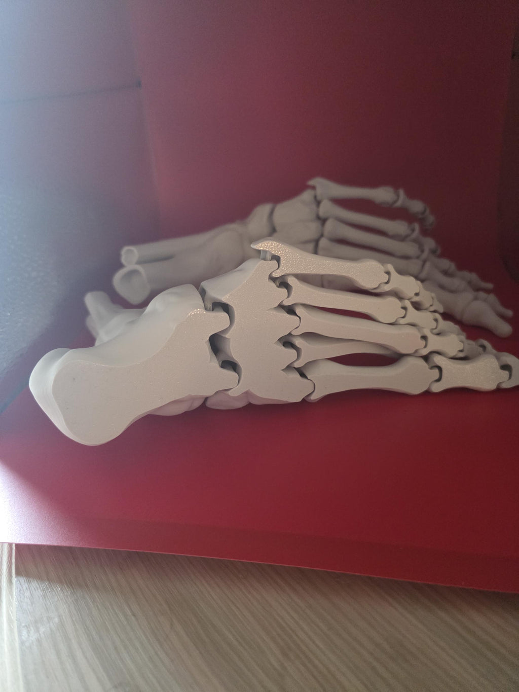 3D printed Large realistic articulated skeleton foot seasonal decor