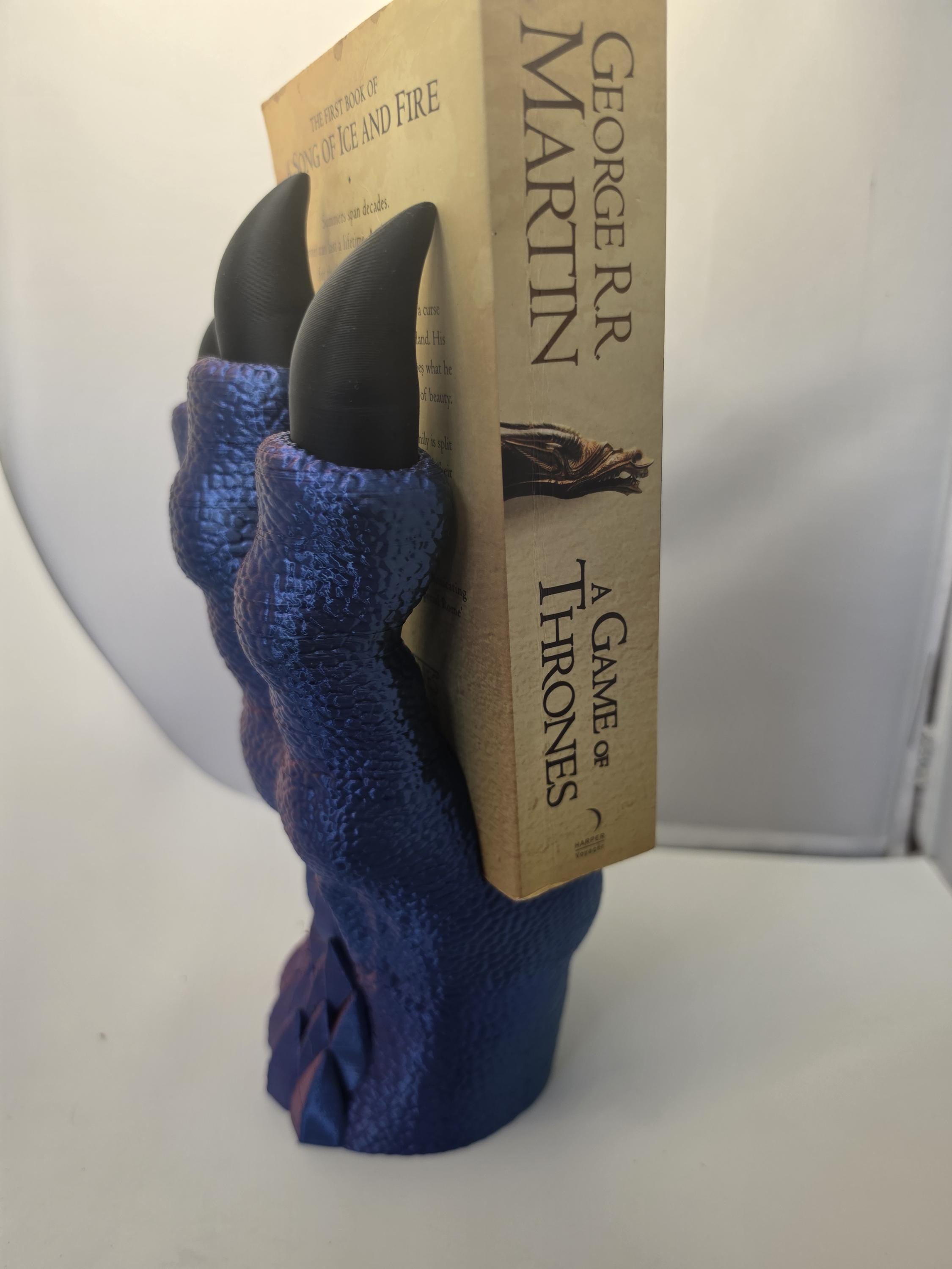 3D printed dragon claw book holder/stand 12 inch